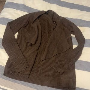 Drape front cardigan sweater